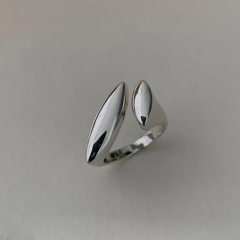 S925 Modern Geometric Elegance Rings
