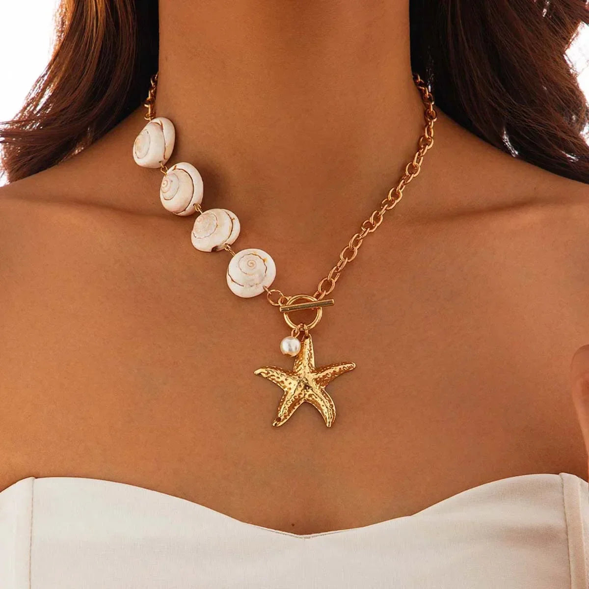 Bold Beach Sea Shell Bracelet and Necklaces