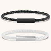 Magnetic Leather Bond Bracelets Set