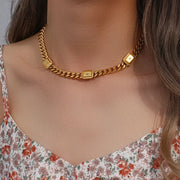 18k Cuban North Star Tarot Necklace and Earring