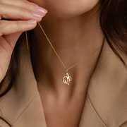 Dainty Heart Letter Initial Necklace