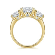 4CT 3 Moissanite Stone Set Ring
