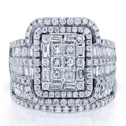 2pc Chunky Diamond Statement Ring