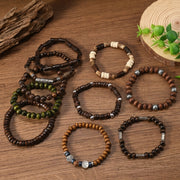 10pc Adjustable Boho Bracelet Variety Set
