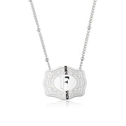 Dainty Belt Buckle Letter Initial Necklaces