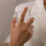 Adjustable Spiraling Snake Ring