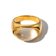 Chunky Oval Stone Set Ring