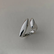 S925 Modern Geometric Elegance Rings