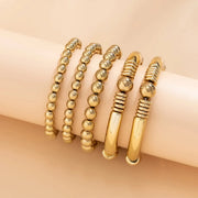 5pc Beaded Bracelet Stack Set