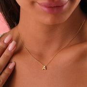 Dainty Minimal Letter Initial Necklace