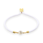 Adjustable Dainty Letter Initial Bracelet
