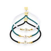 Adjustable Dainty Letter Initial Bracelet