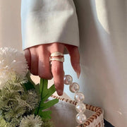 Adjustable Luxury Gold Crevice Ring