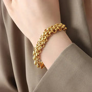 Classy Rice Bead Necklace and Bracelet