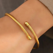 Classy Twisted Bangle Bracelet