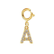 Dainty Cuban Figaro Chain Letter Initial Bracelet