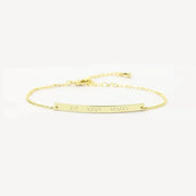Dainty Thin Engraving Bracelet