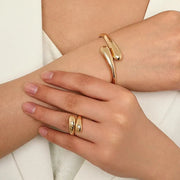 Modern Wrap Choker Necklace, Bracelet, Ring Set