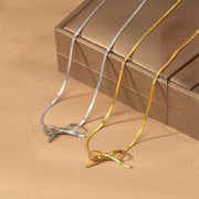 Romantic Dainty Bow Necklace